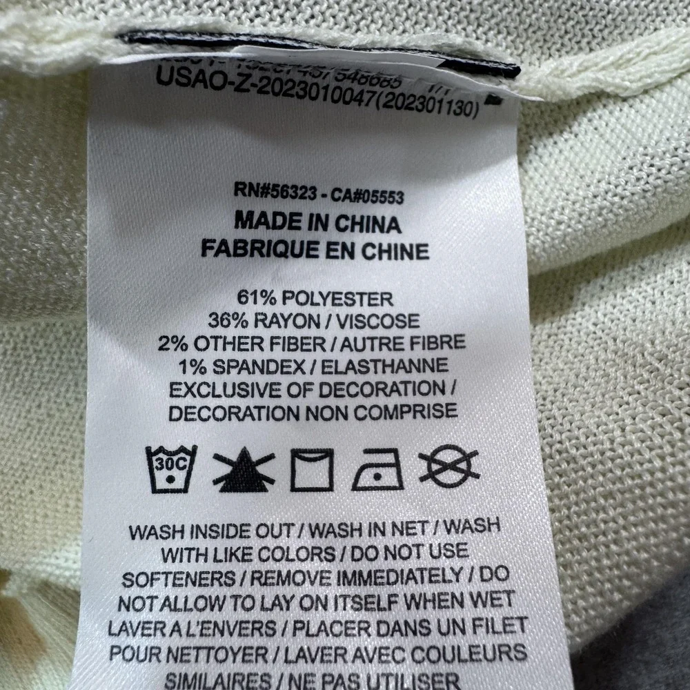 Nike Sweater Vest Mens Medium Cream Black‎ Swoosh SPTCAS FD2873-113 New Tag